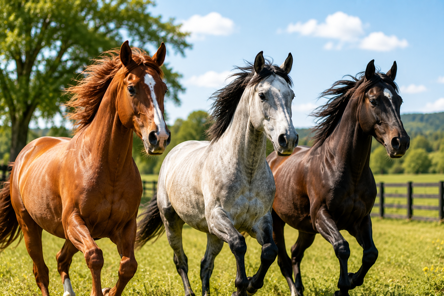 Horses for riding lessons
